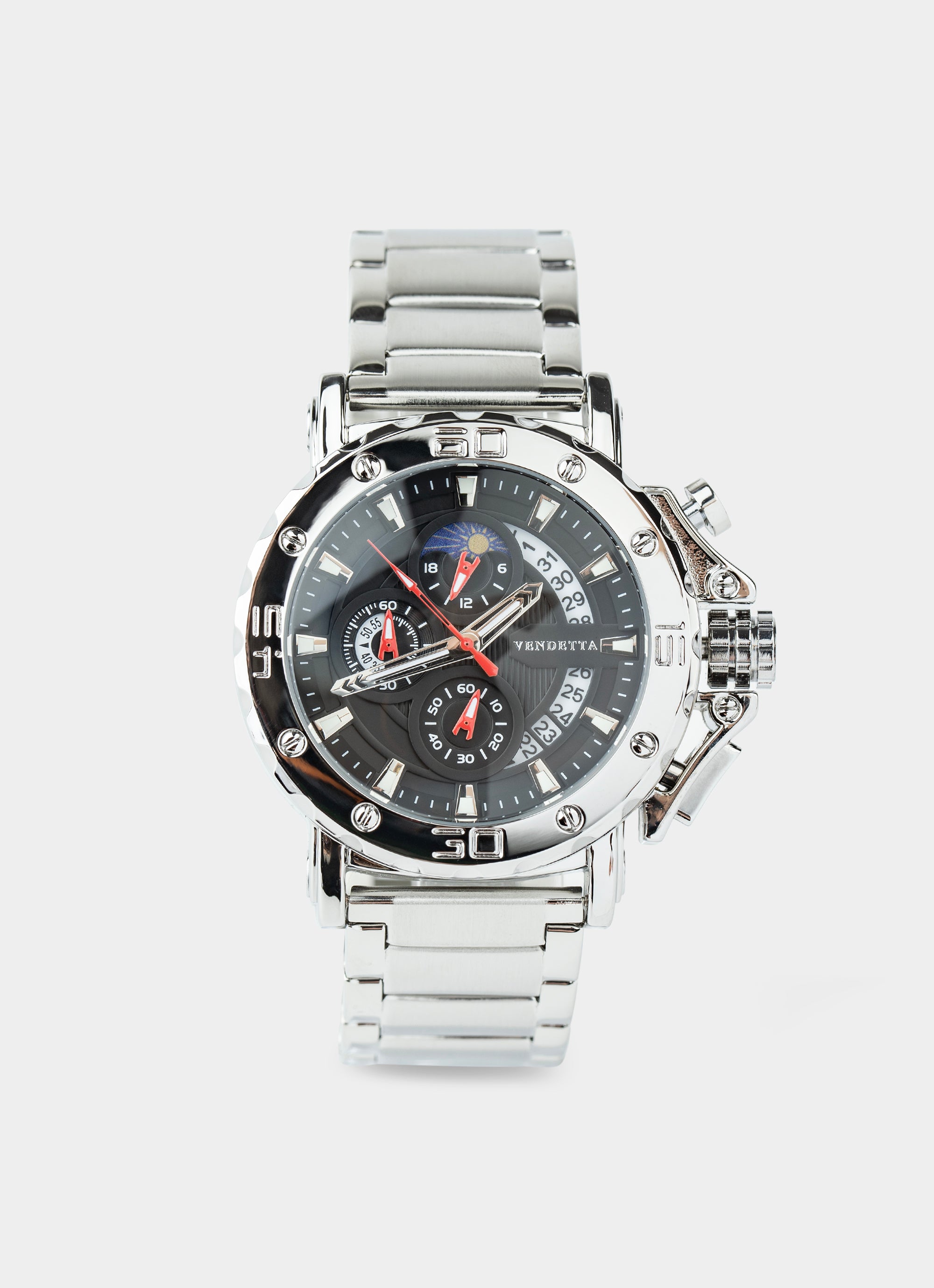 Obelisk Watch - Silver/Black