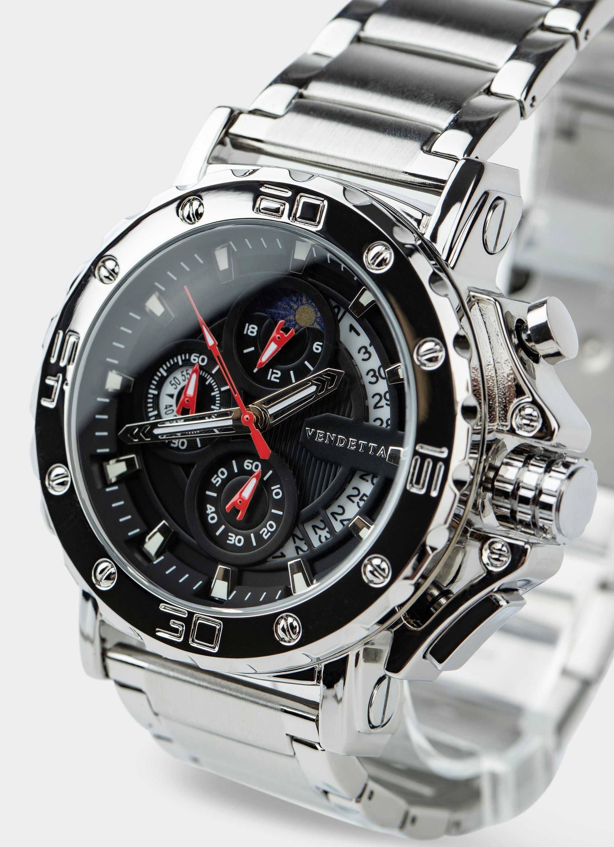 Obelisk Watch - Silver/Black