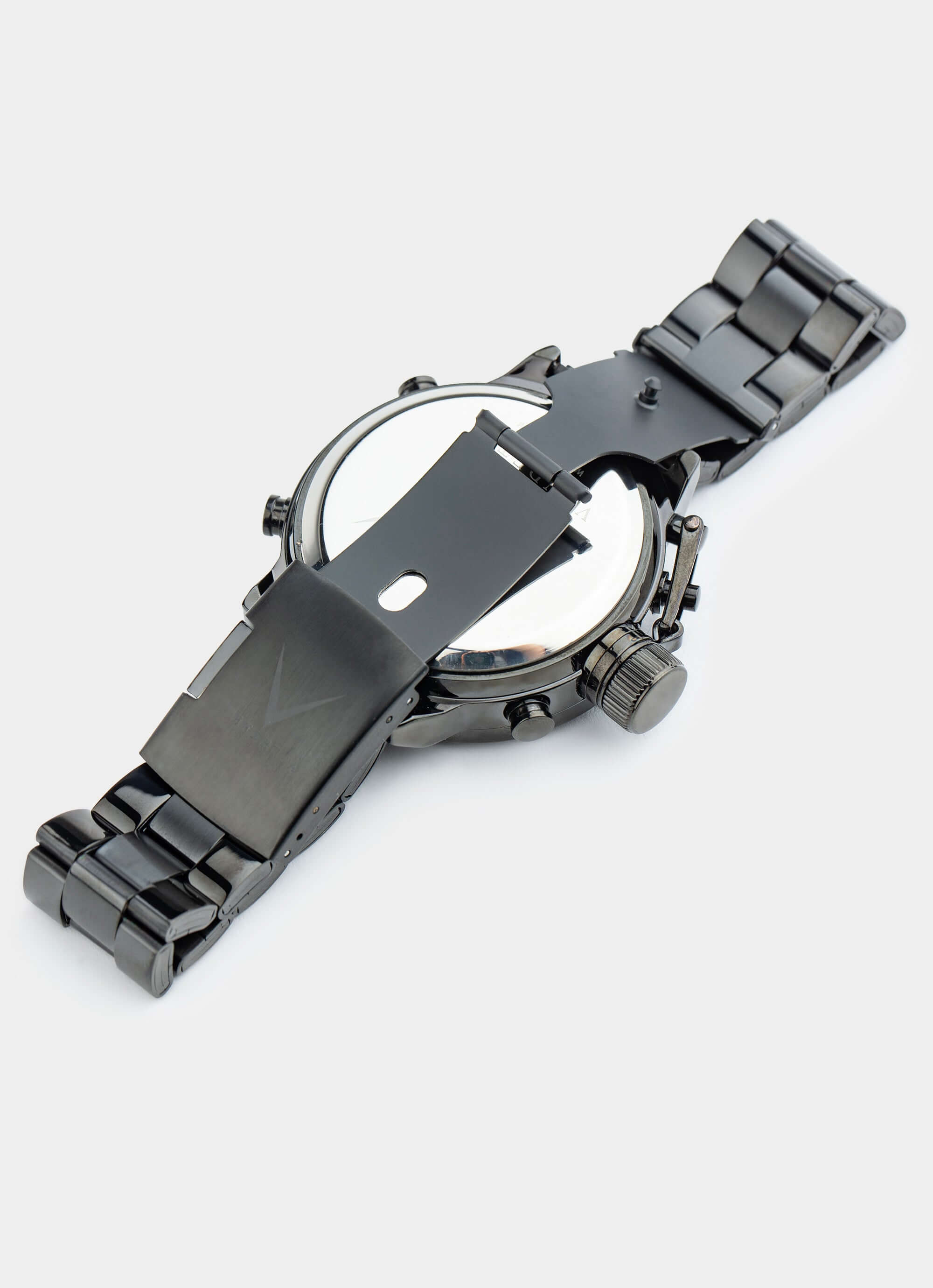 Zinc Alloy watch – black stainless steel band – Vendetta Jewellery