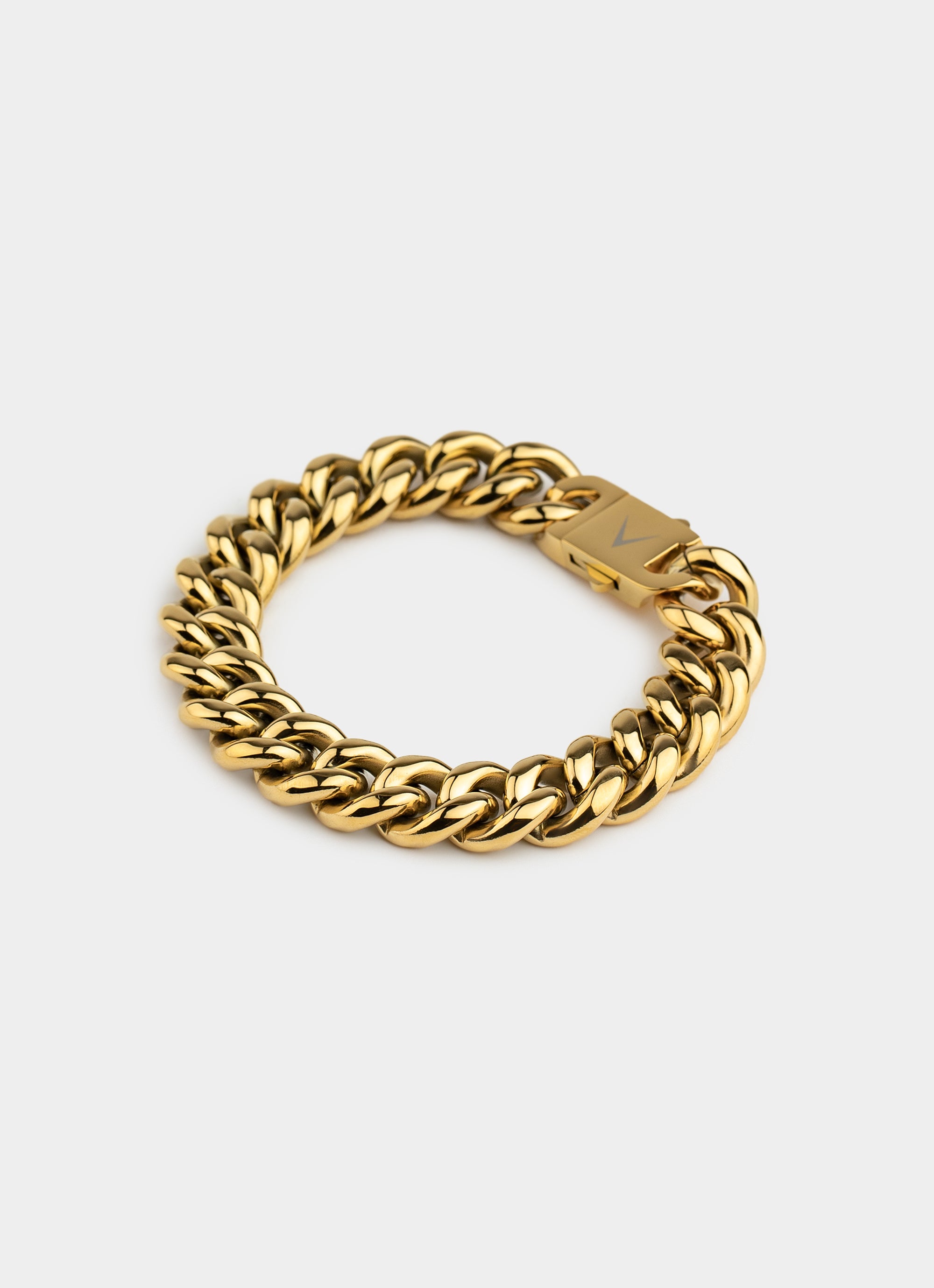 Miami Cuban Bracelet 14mm - 18K Gold Plated