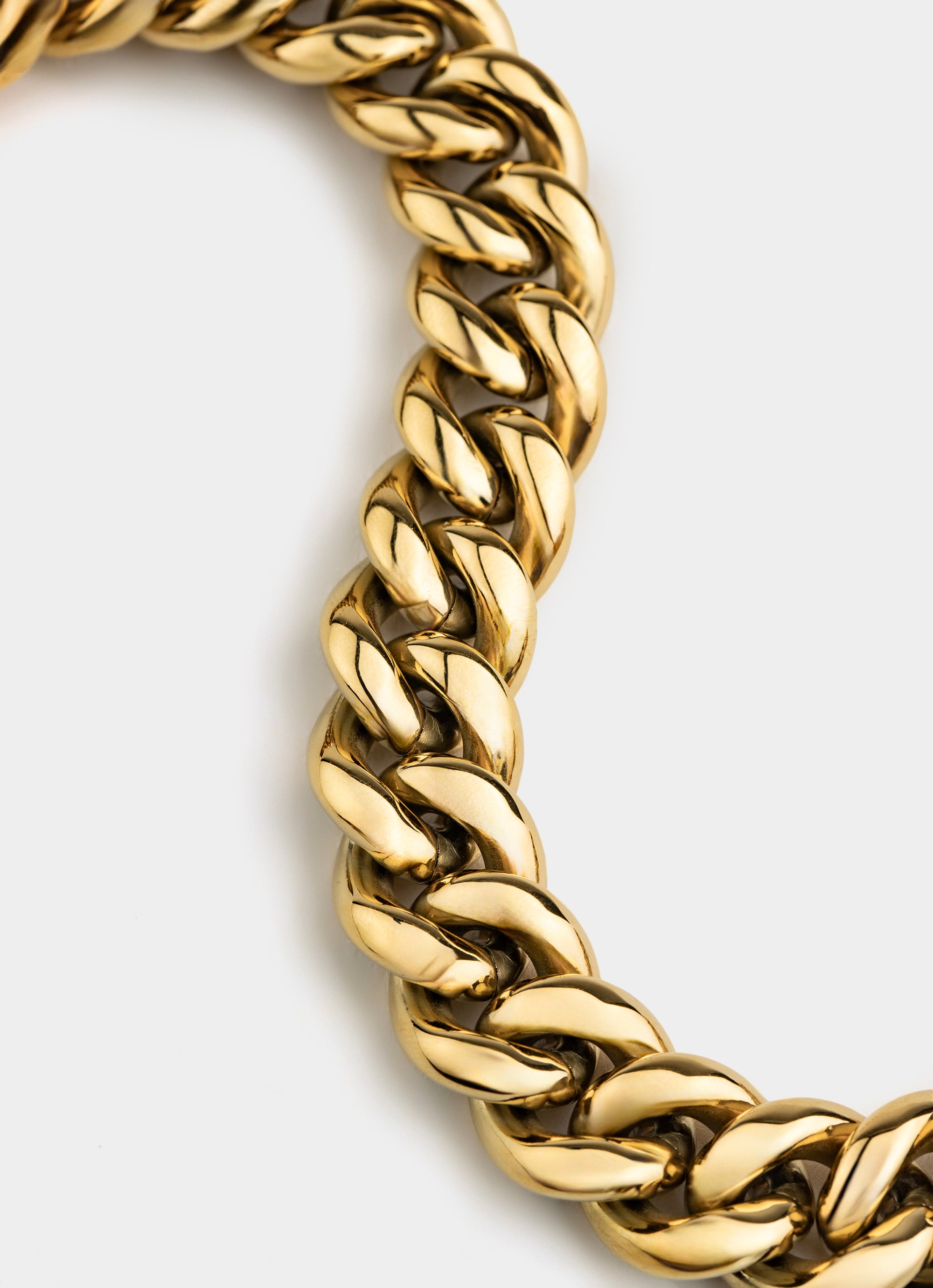 Miami Cuban Bracelet 14mm - 18K Gold Plated