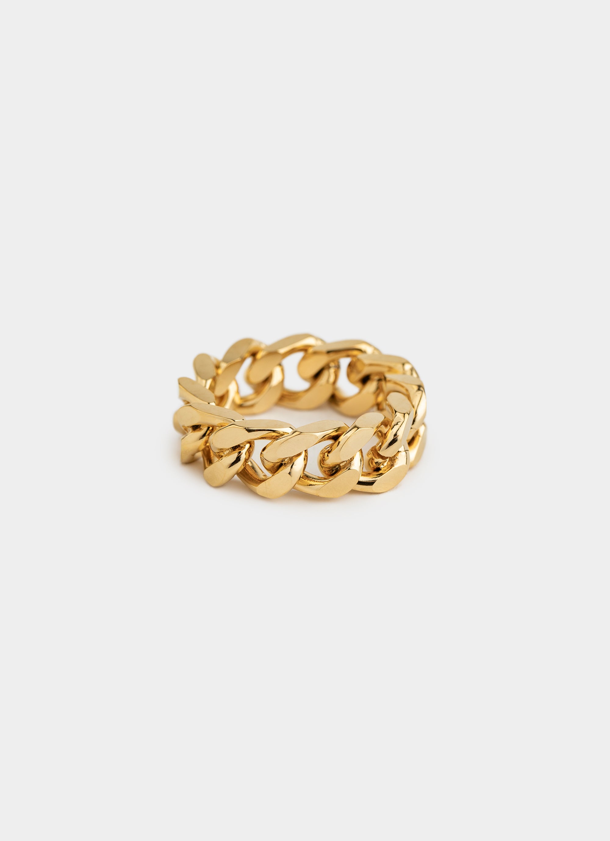 Cuban Chain Ring - 18K Gold Plated