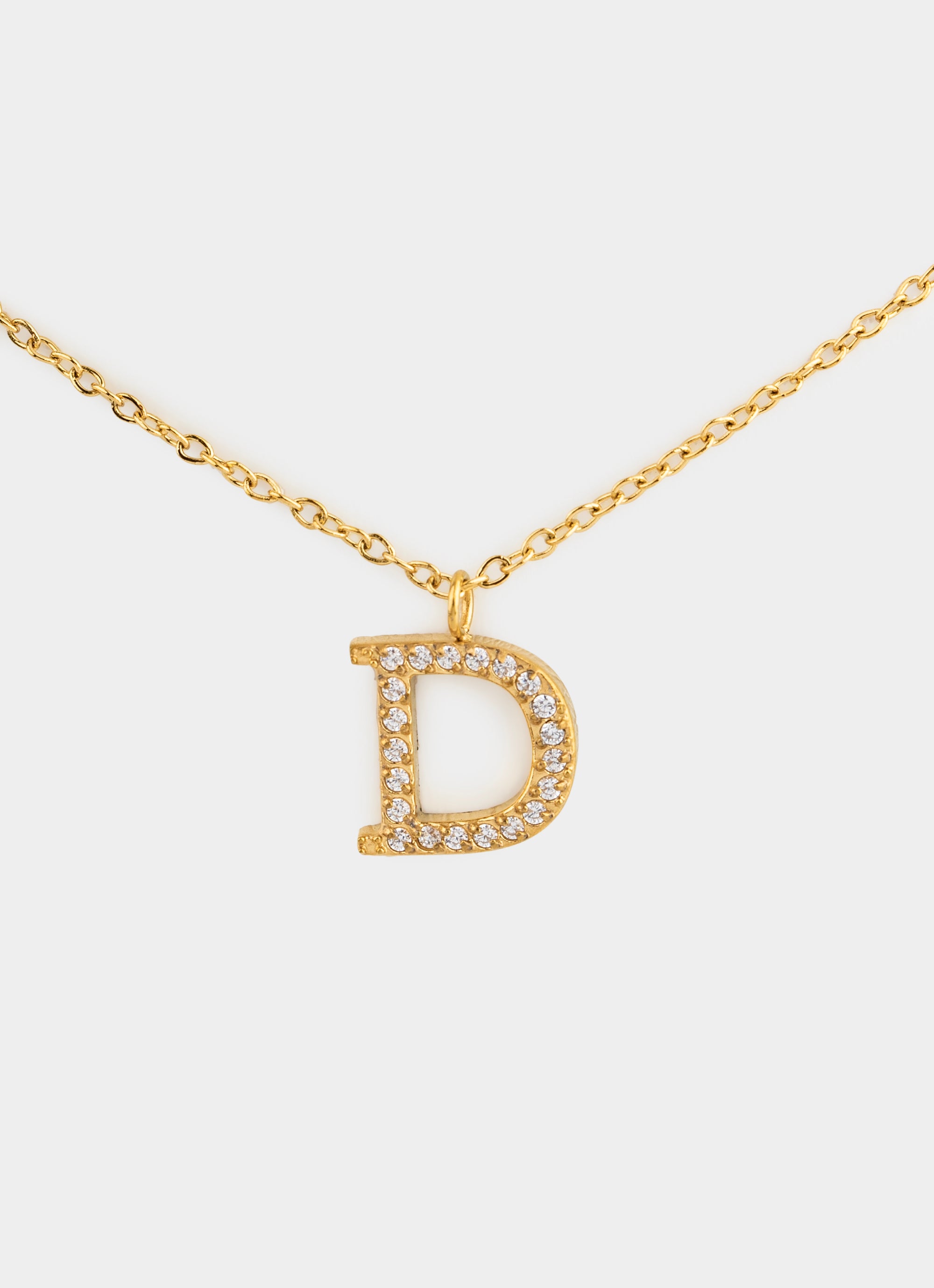 Monogram Shine Necklace 50+5cm - 18K Gold Plated