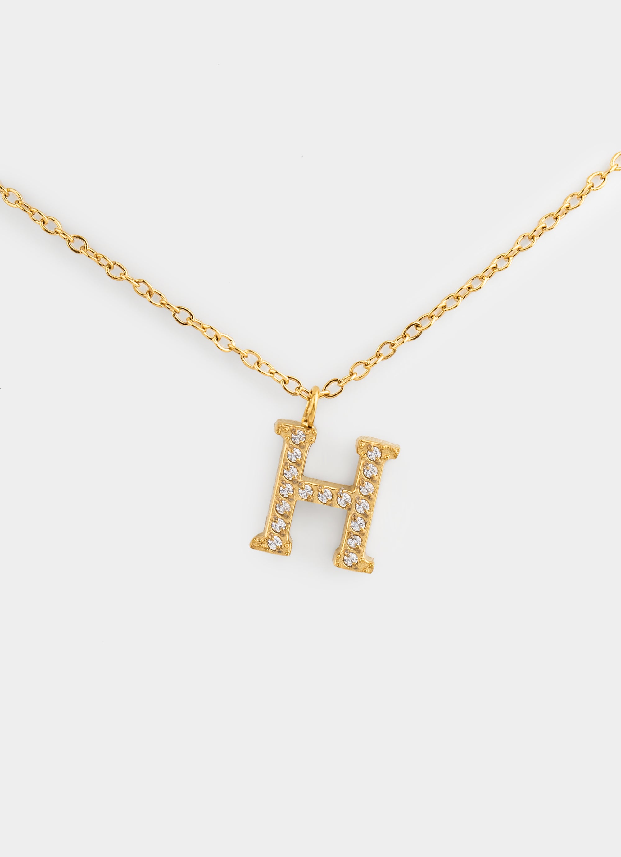 Monogram Shine Necklace 50+5cm - 18K Gold Plated