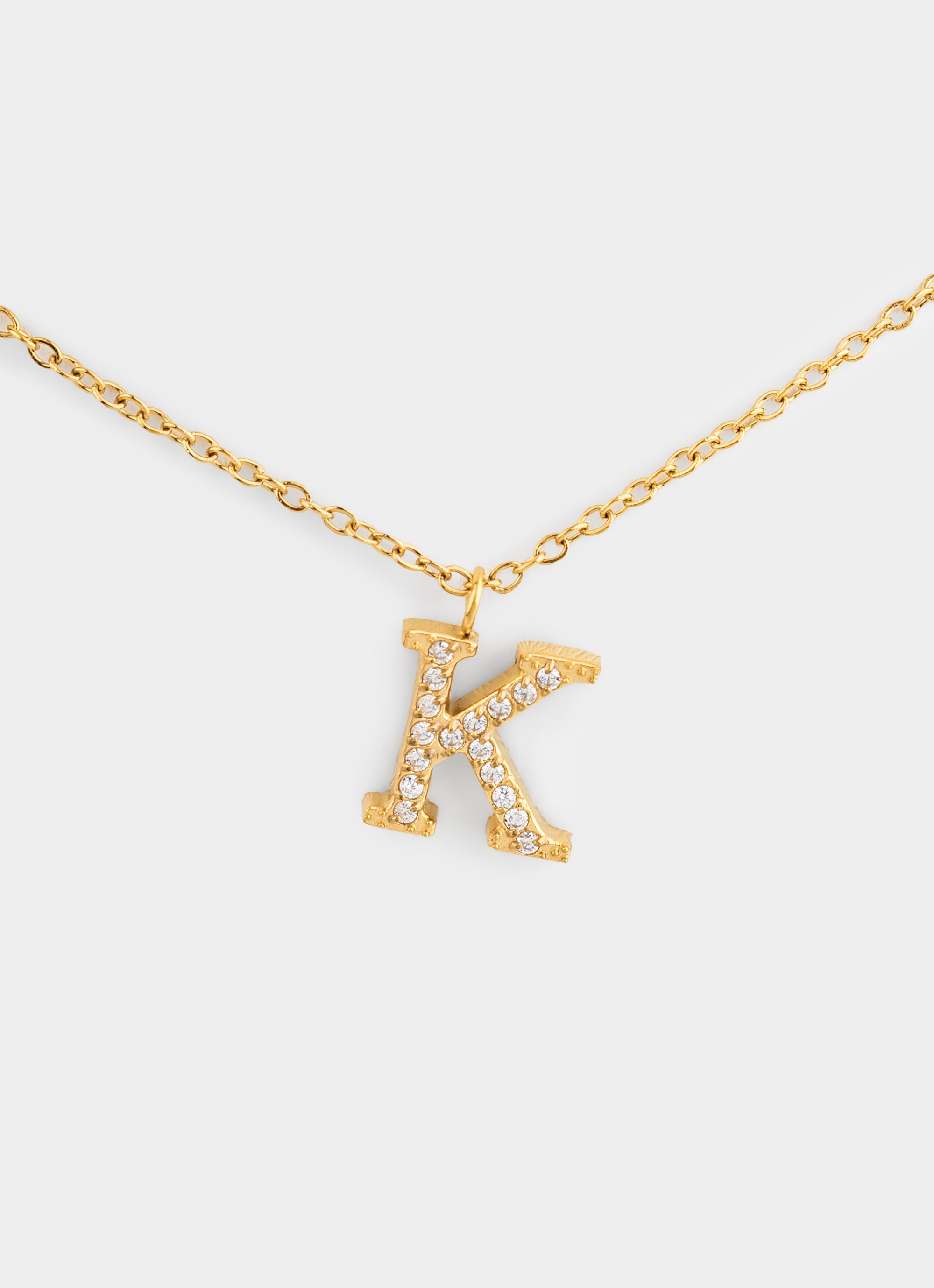 Monogram Shine Necklace 50+5cm - 18K Gold Plated