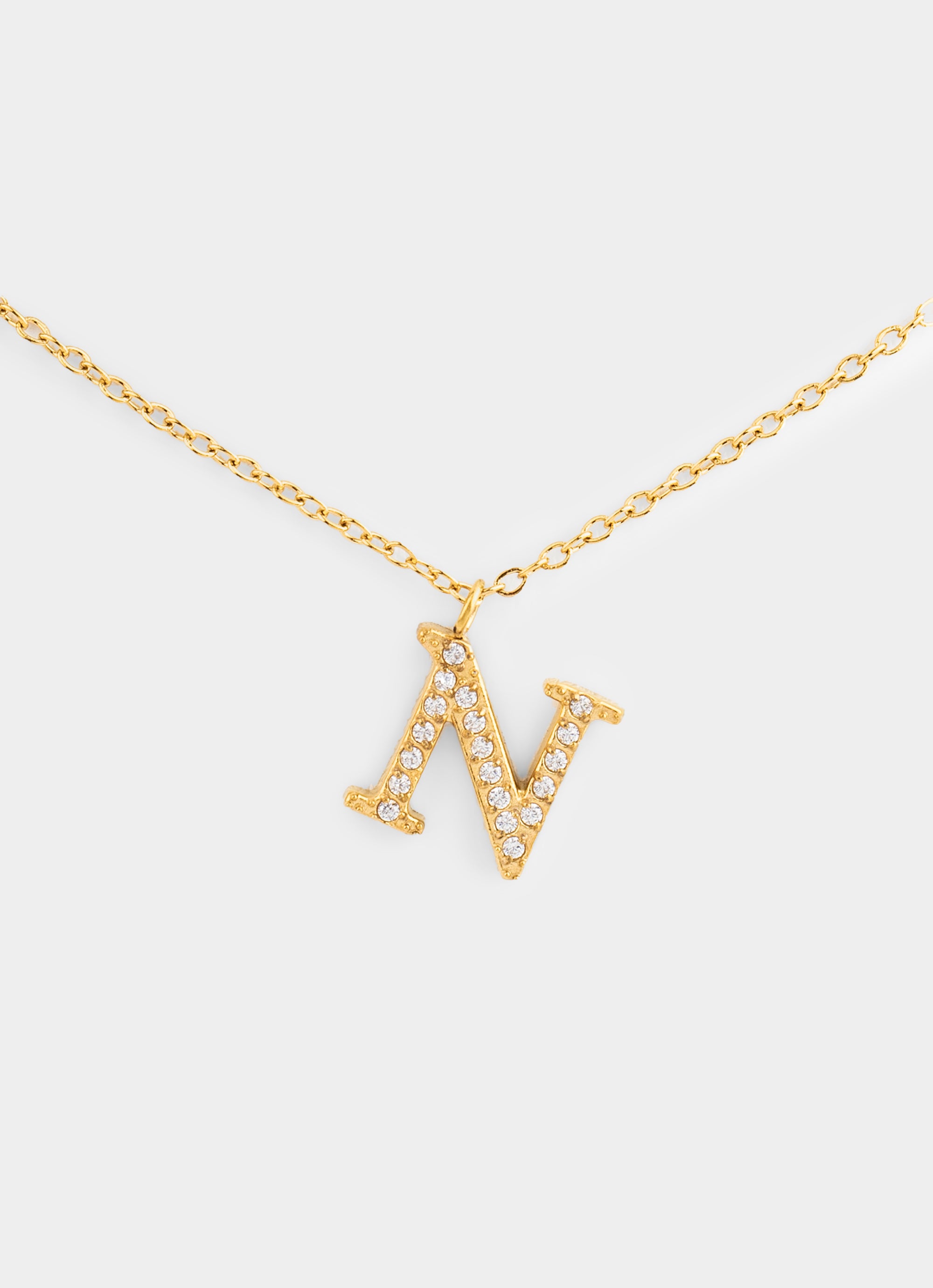 Monogram Shine Necklace 50+5cm - 18K Gold Plated