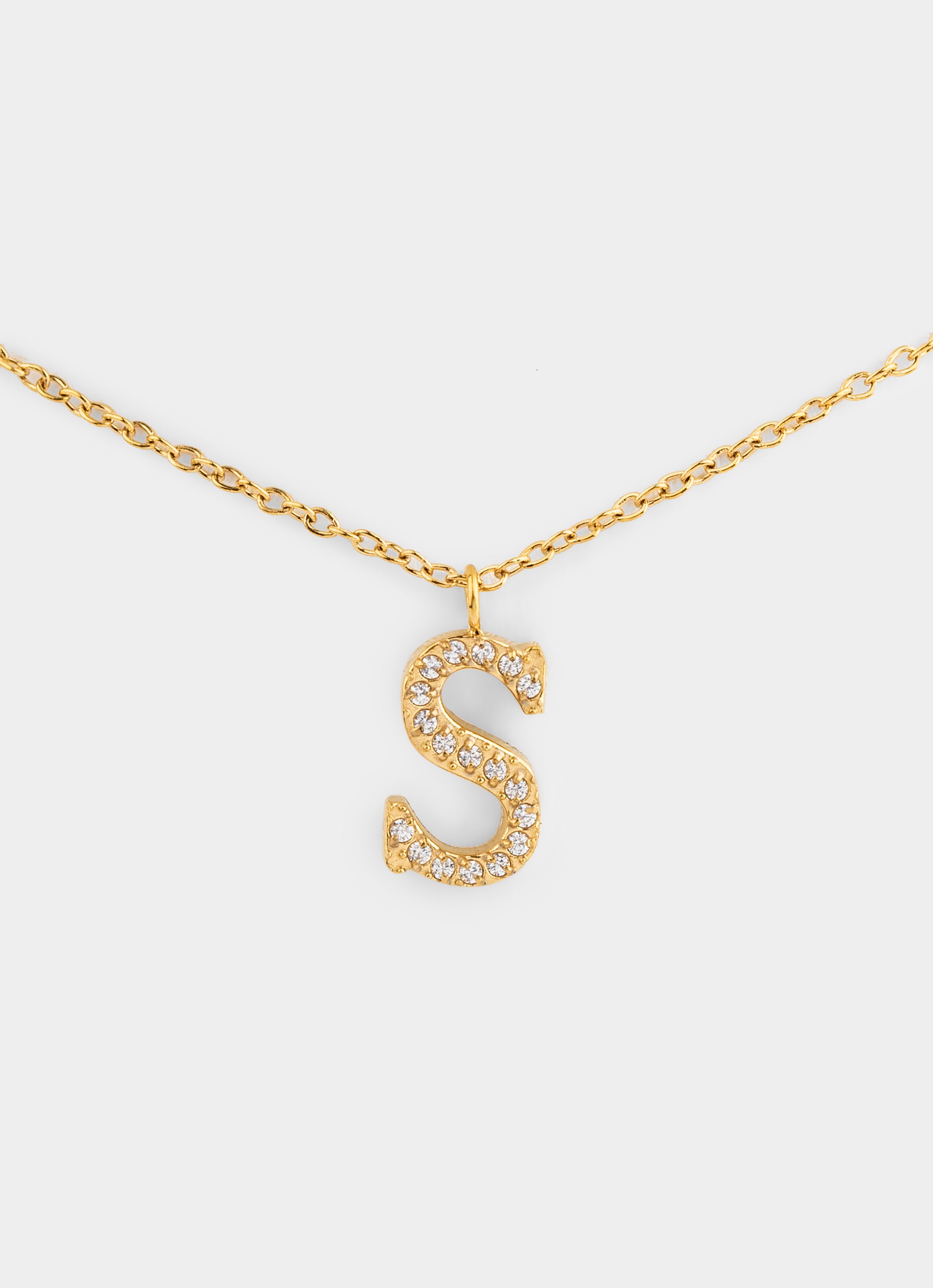 Monogram Shine Necklace 50+5cm - 18K Gold Plated