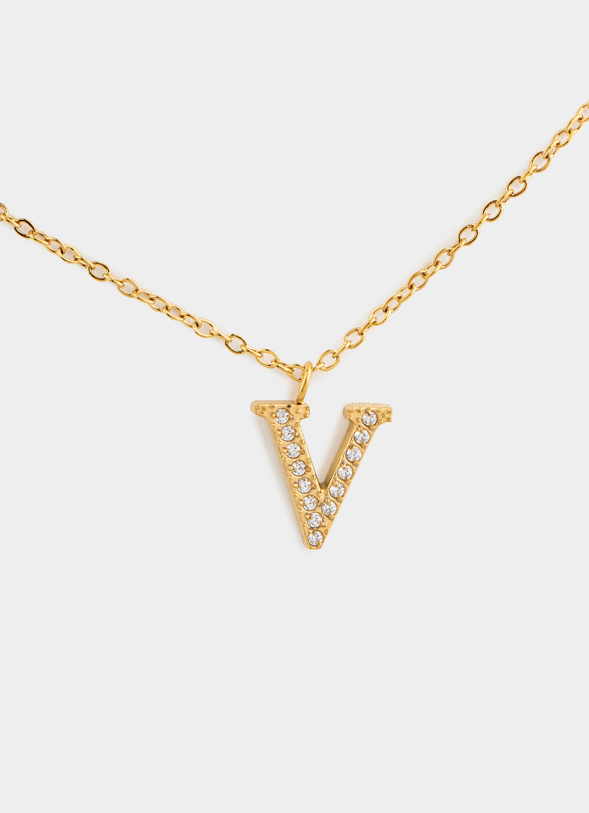 Monogram Shine Necklace 50+5cm - 18K Gold Plated