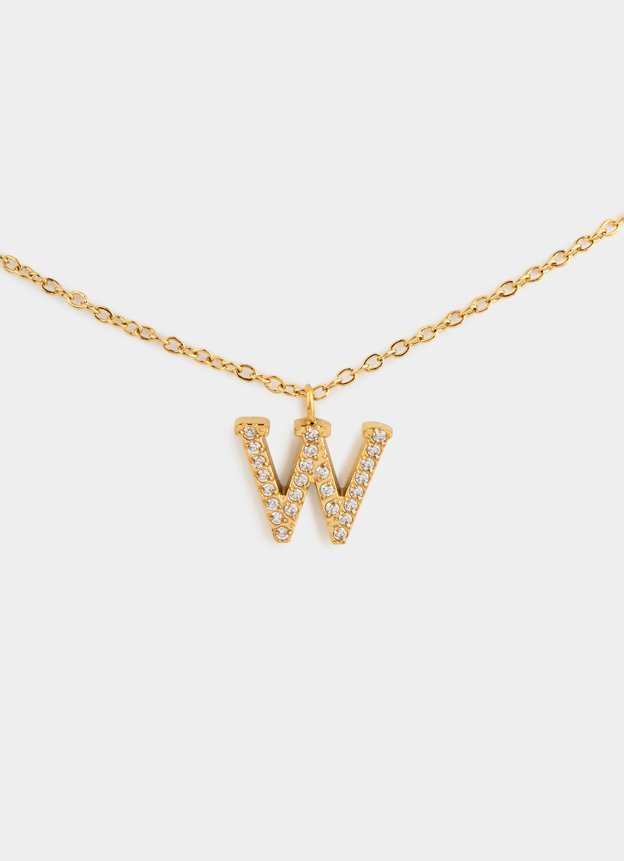 Monogram Shine Necklace 50+5cm - 18K Gold Plated