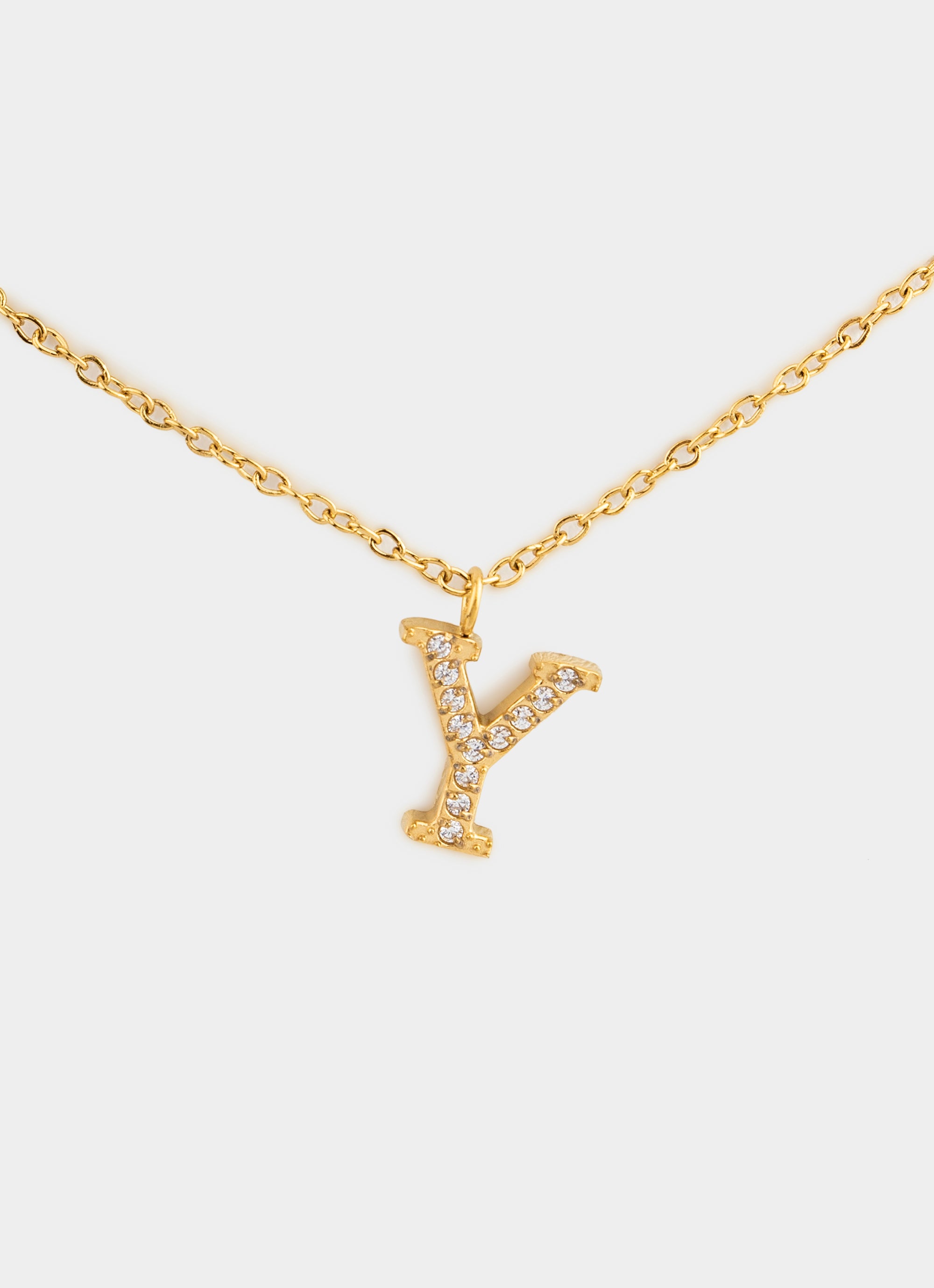 Monogram Shine Necklace 50+5cm - 18K Gold Plated
