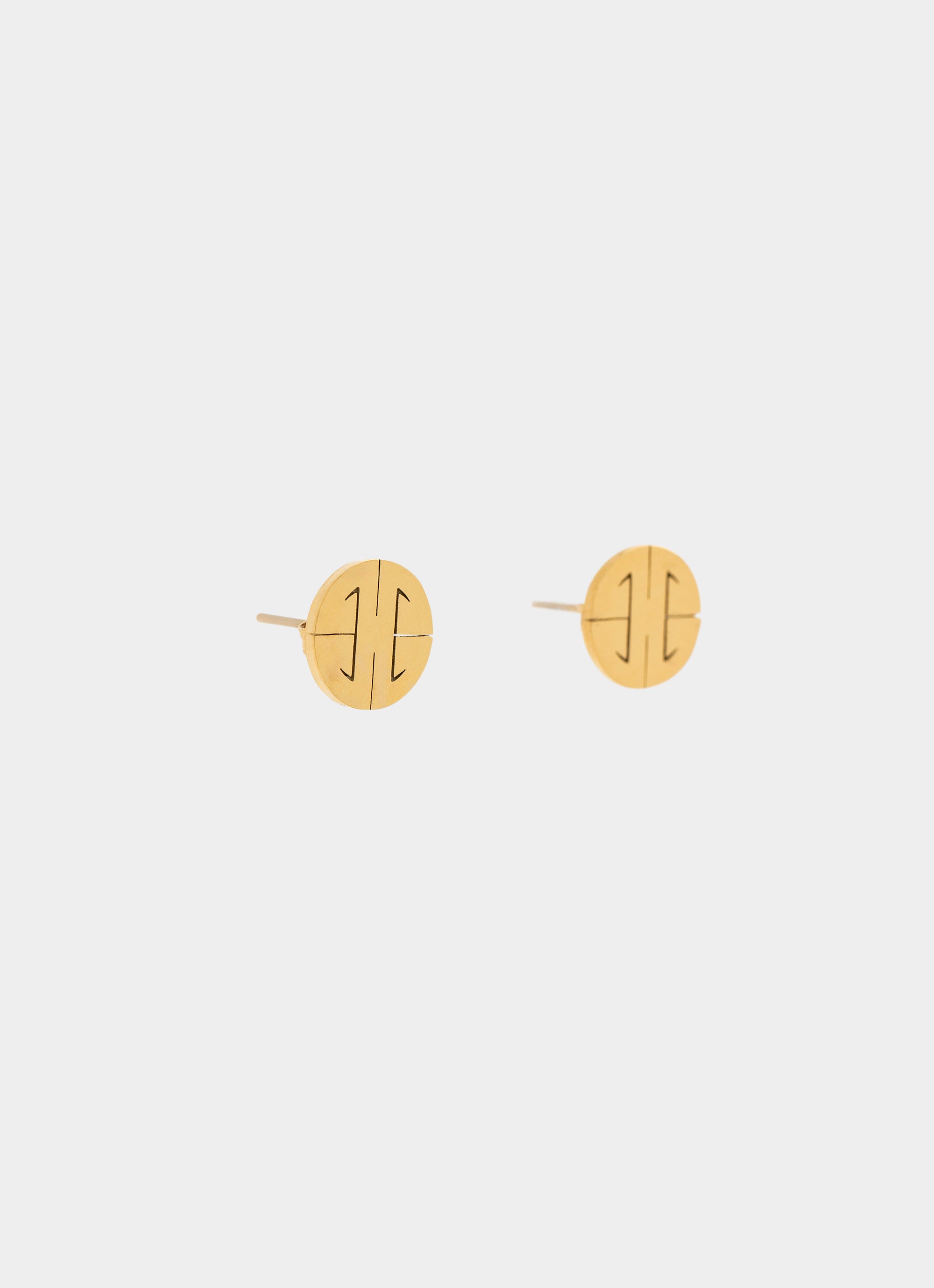 Satori Stud Earrings - 18K Gold Plated