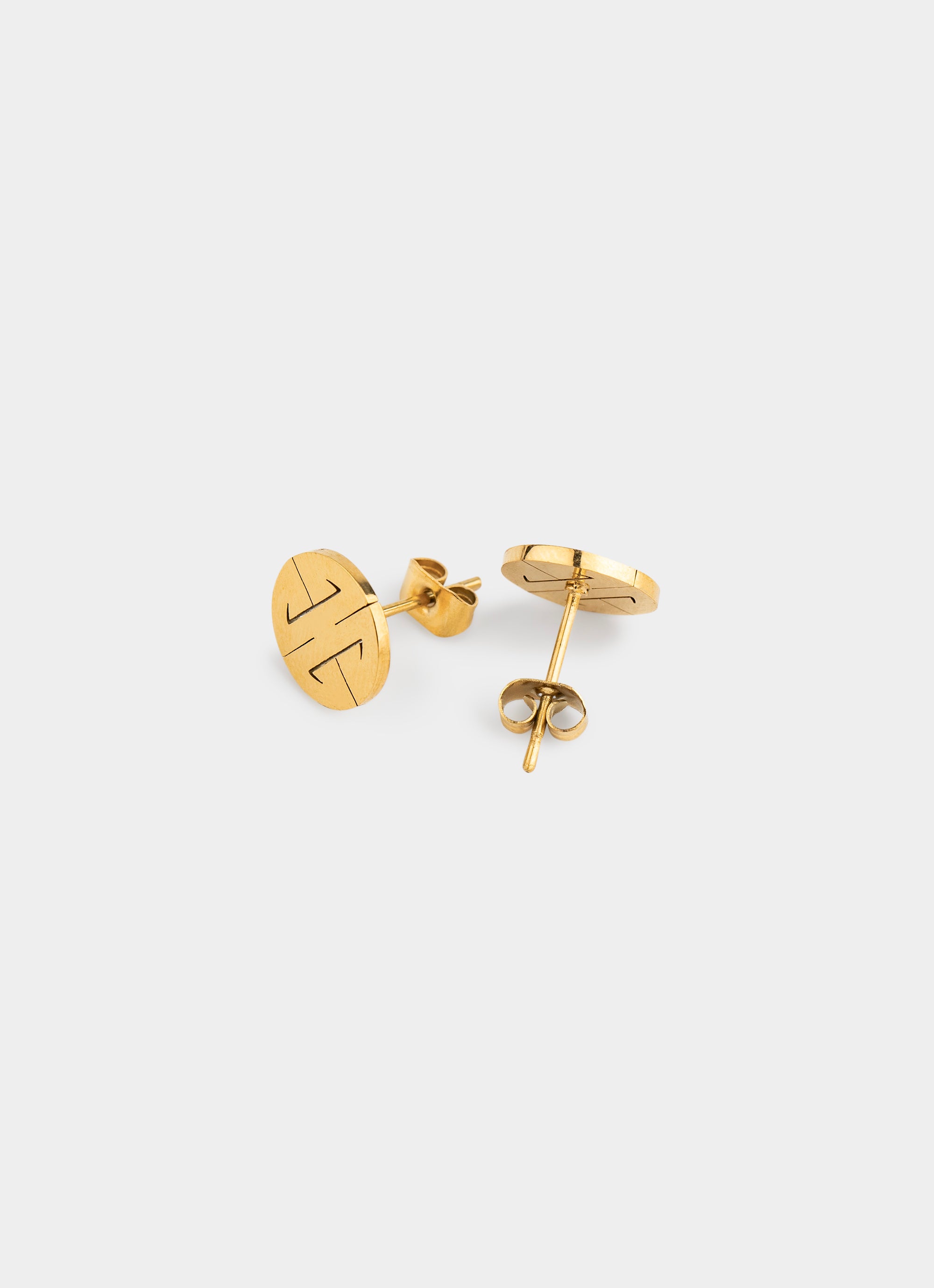 Satori Stud Earrings - 18K Gold Plated