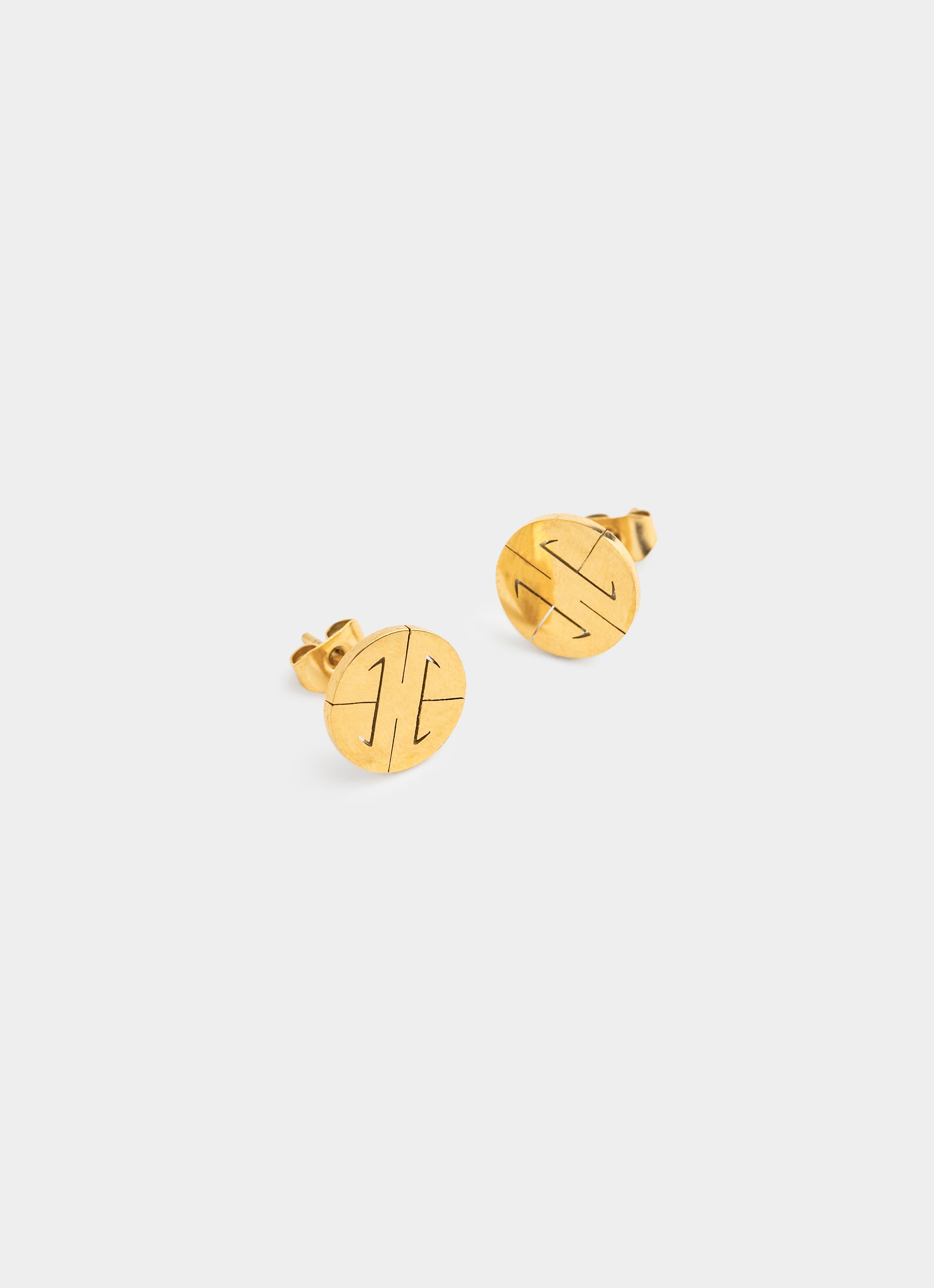Satori Stud Earrings - 18K Gold Plated