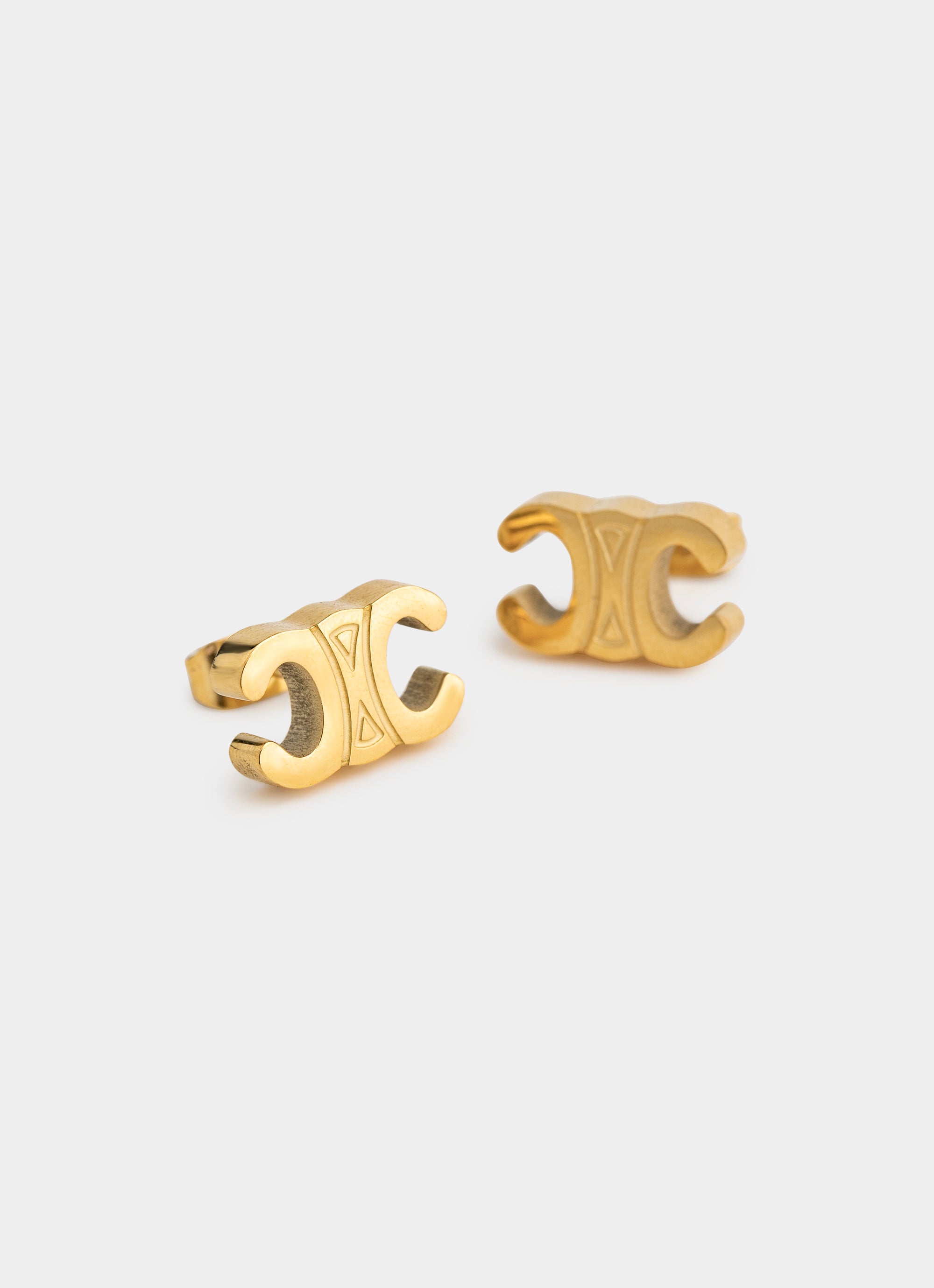Kairo Stud Earrings - 18K Gold Plated