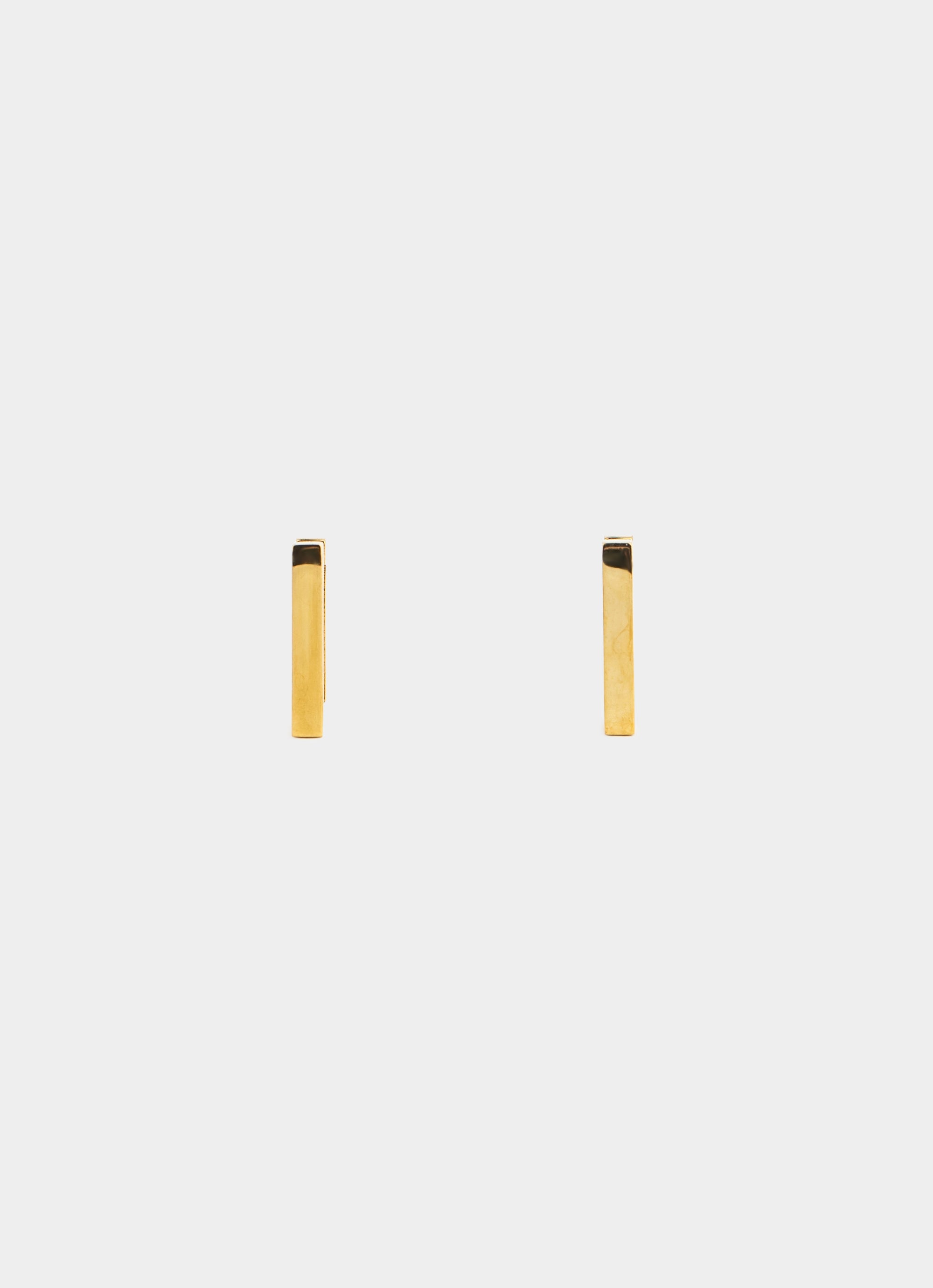 Frame Hoop Earrings - 18K Gold Plated