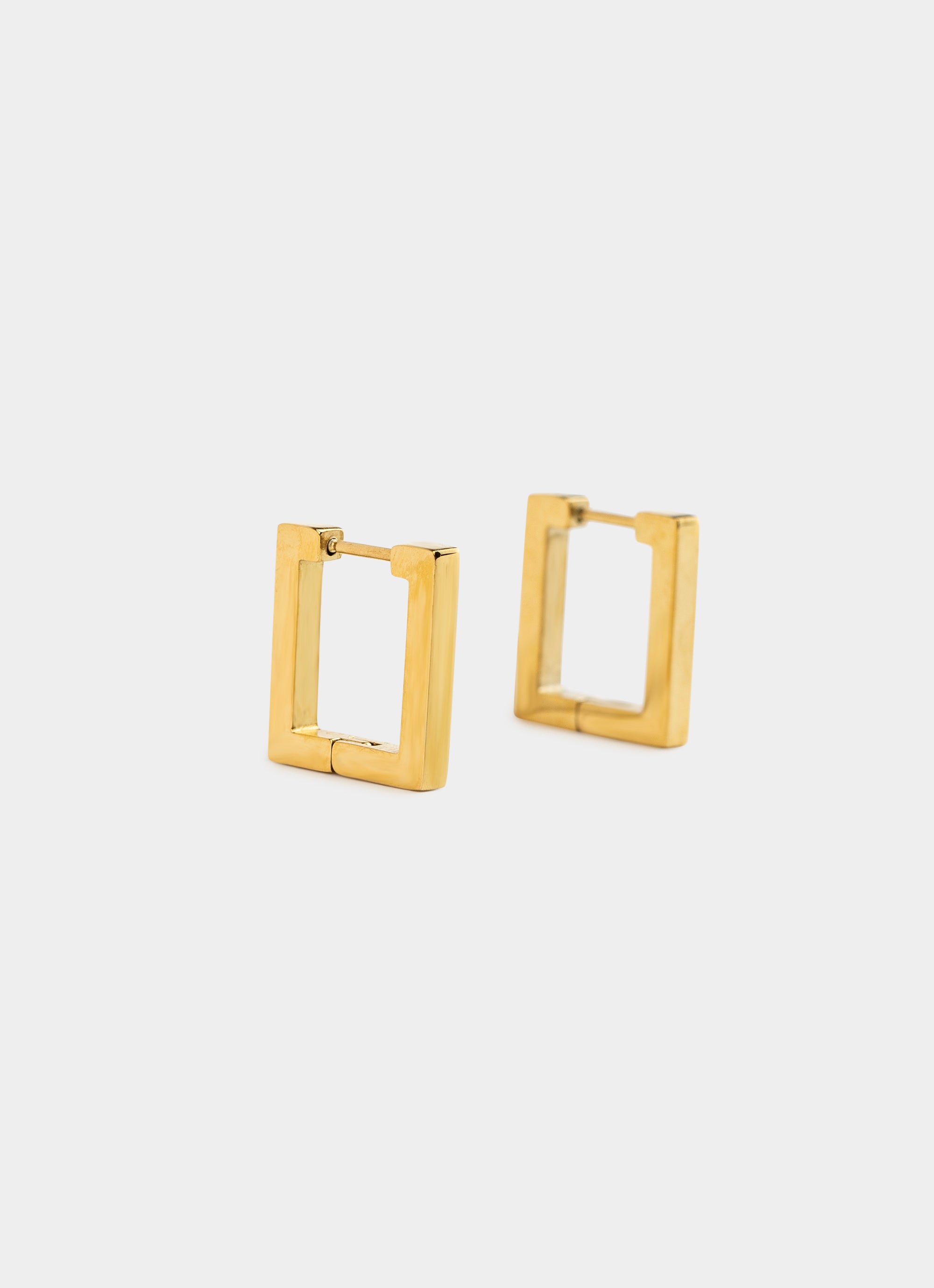 Frame Hoop Earrings - 18K Gold Plated
