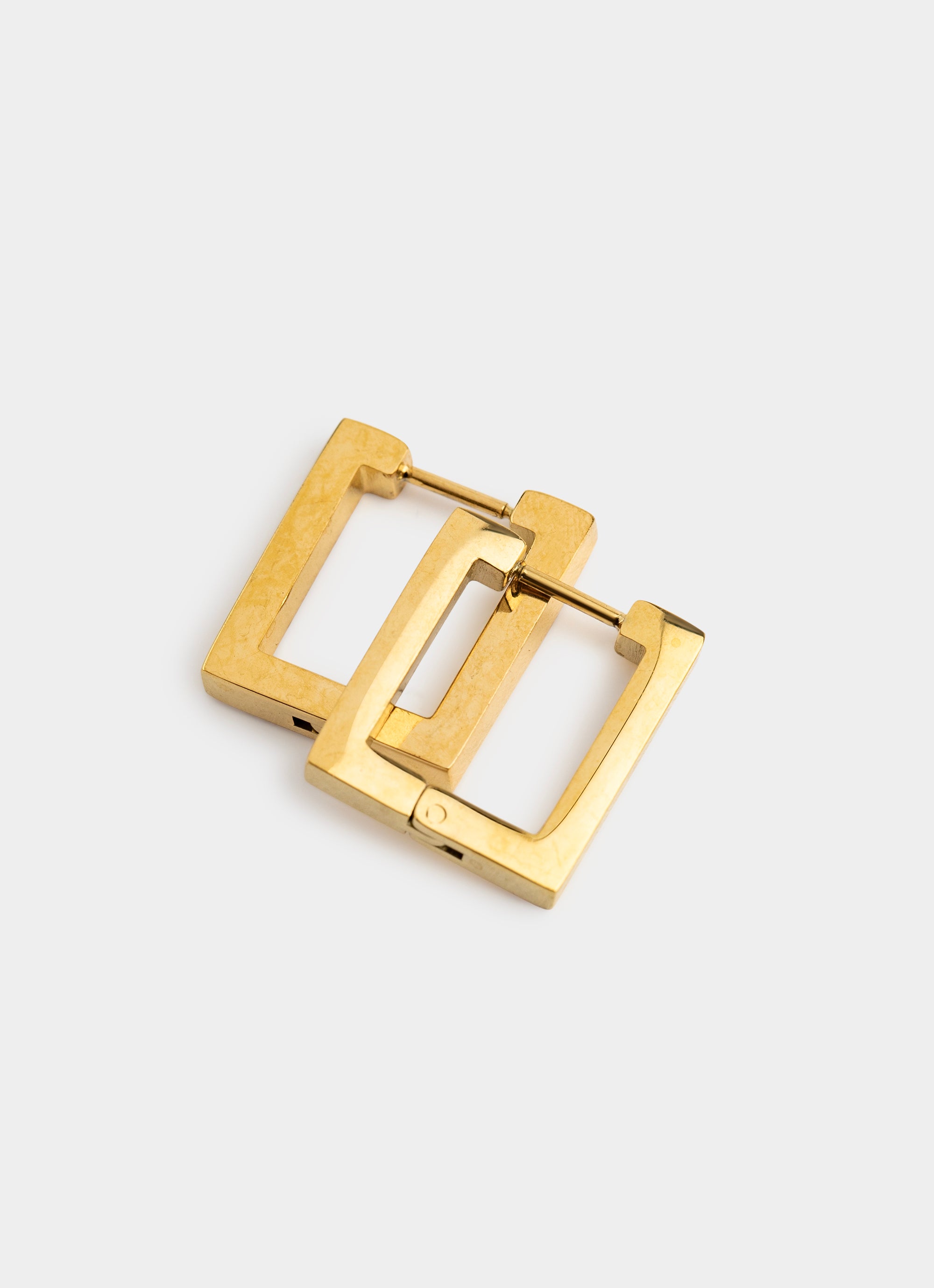 Frame Hoop Earrings - 18K Gold Plated