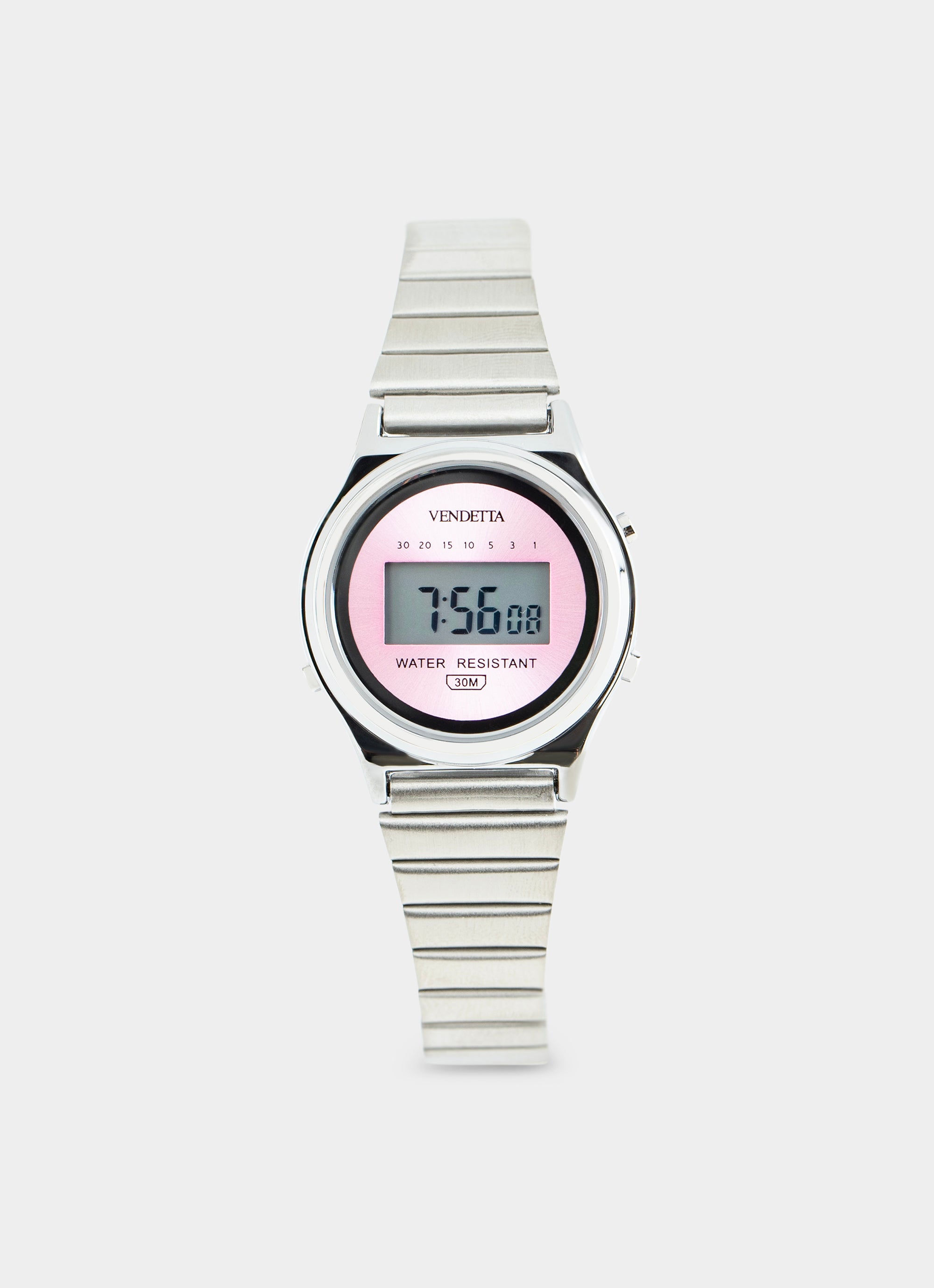 Nouveau Watch - Silver/Blush Pink