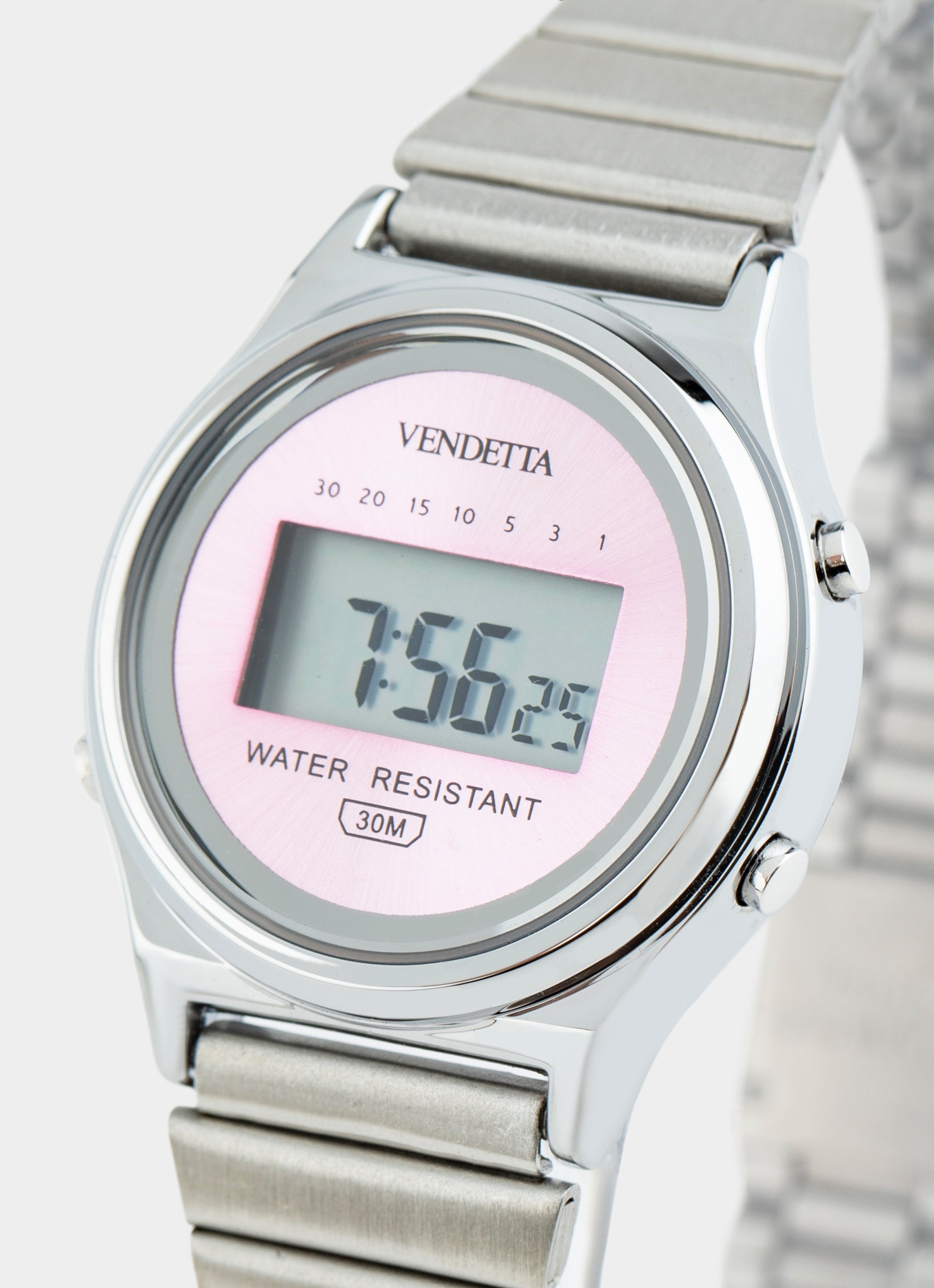 Nouveau Watch - Silver/Blush Pink