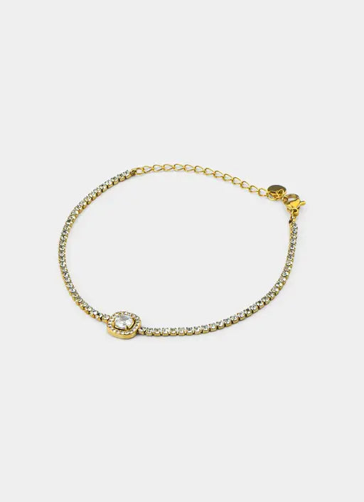 Birds Eye Tennis Bracelet - 18K Gold Plated