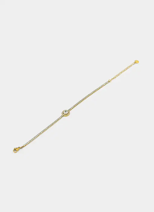 Birds Eye Tennis Bracelet - 18K Gold Plated