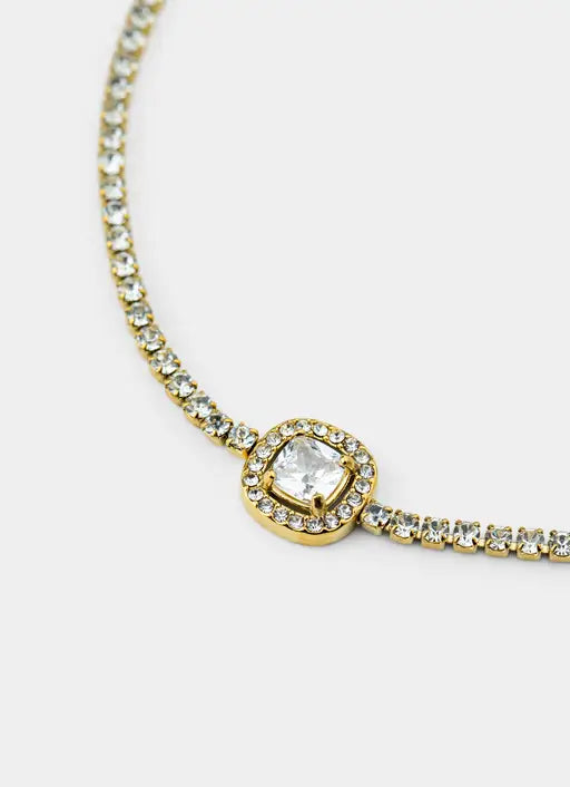 Birds Eye Tennis Bracelet - 18K Gold Plated
