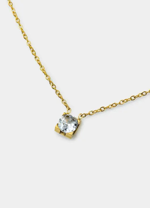 Claw Stone Necklace - 18K Gold Plated