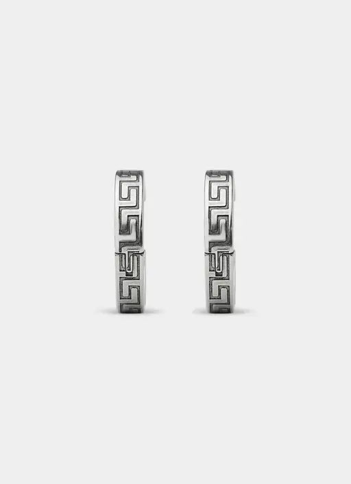 Greca Band Earring 16mm - Stainless Steel