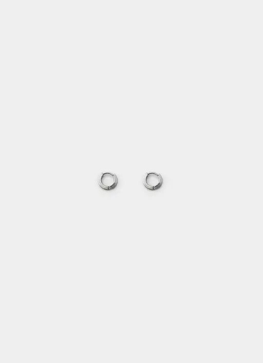 Greca Band Earring 8mm - Stainless Steel