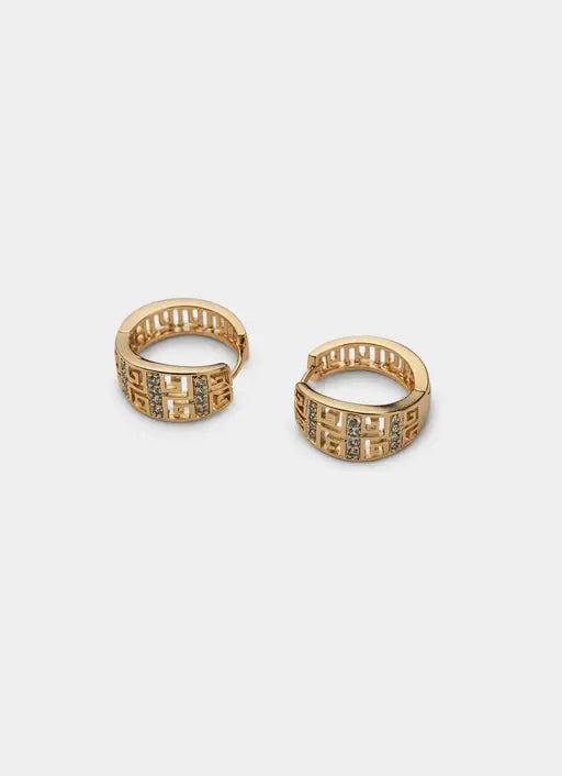 Greca Icy Band Earring - Rose Gold Plated