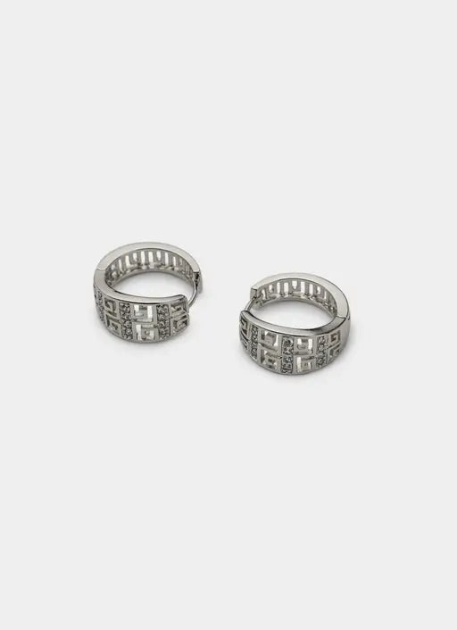 Greca Icy Band Earring - Stainless Steel