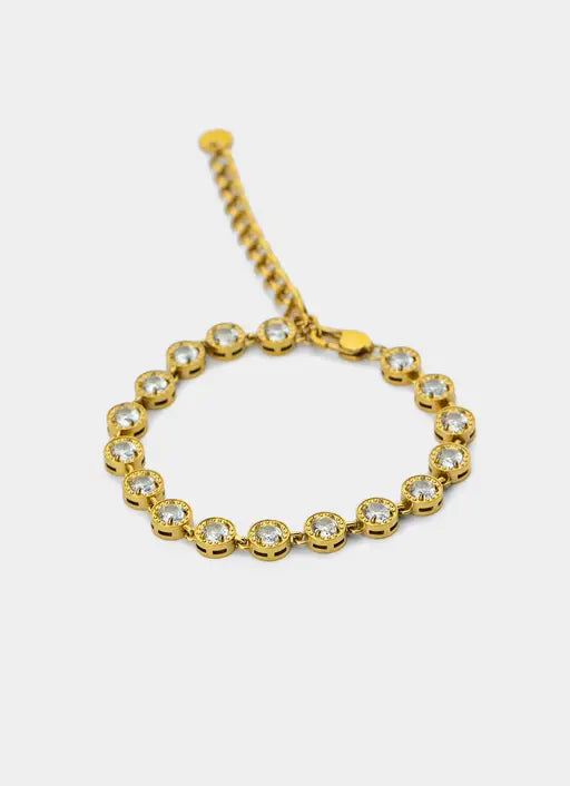 Halo Bead Bracelet - 18K Gold Plated
