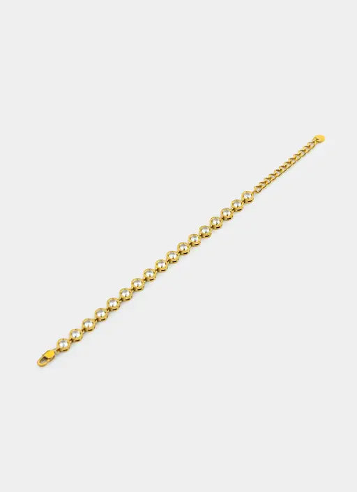 Halo Bead Bracelet - 18K Gold Plated