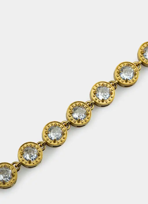 Halo Bead Bracelet - 18K Gold Plated