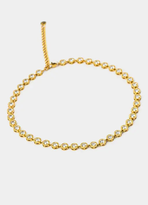 Halo Bead Necklace - 18K Gold Plated