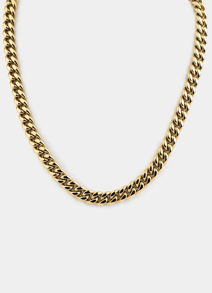 Havana Cuban Necklace 8mm - 18K Gold Plated