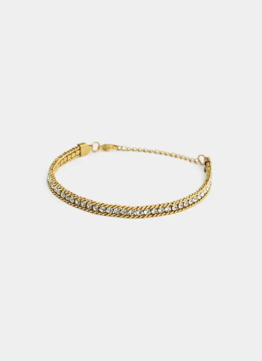 Icy Double Cuban Bracelet - 18K Gold Plated