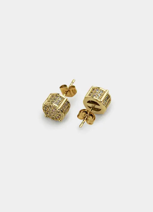 Icy Prestige Stud - 18K Gold Plated