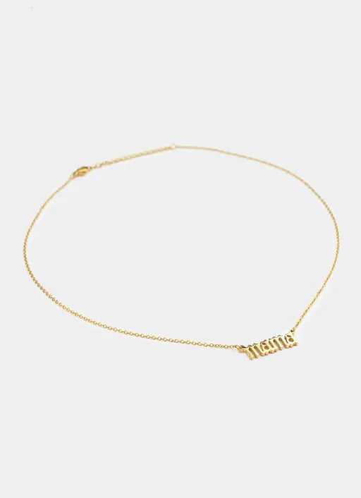 Mama Necklace - 18K Gold Plated