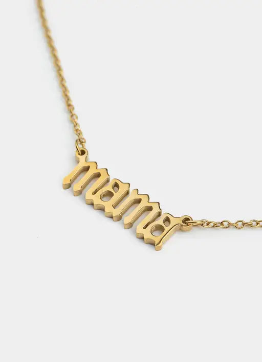 Mama Necklace - 18K Gold Plated