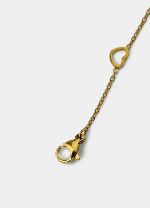 Mini Heart Charm Bracelet - 18K Gold Plated