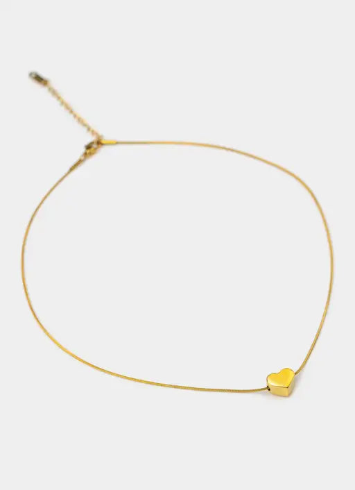 Mini Heart Necklace - 18K Gold Plated